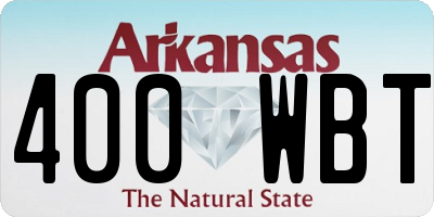 AR license plate 400WBT