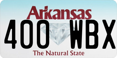 AR license plate 400WBX