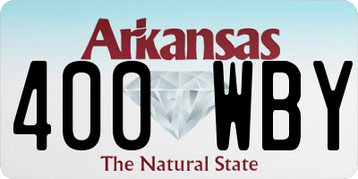 AR license plate 400WBY