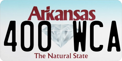 AR license plate 400WCA