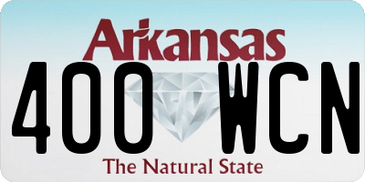 AR license plate 400WCN