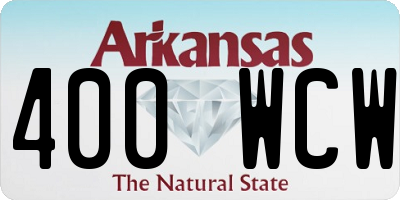 AR license plate 400WCW