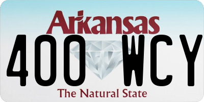 AR license plate 400WCY