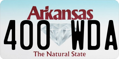 AR license plate 400WDA