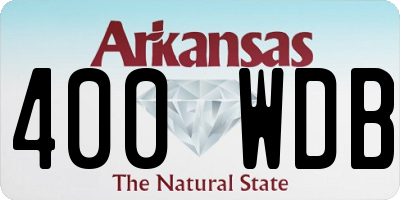 AR license plate 400WDB