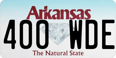 AR license plate 400WDE