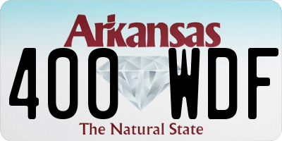 AR license plate 400WDF