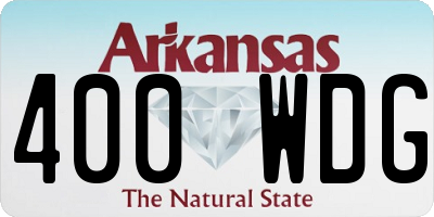 AR license plate 400WDG