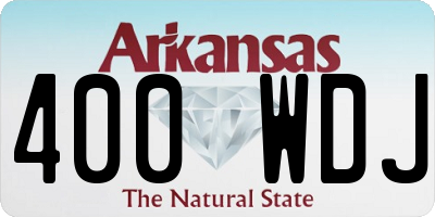 AR license plate 400WDJ
