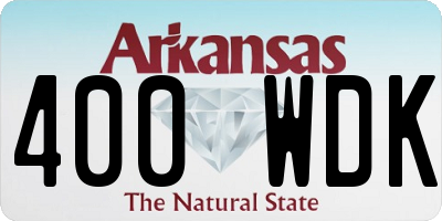 AR license plate 400WDK