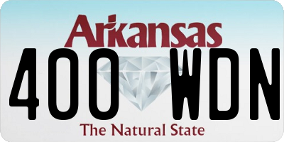 AR license plate 400WDN