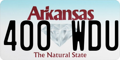 AR license plate 400WDU
