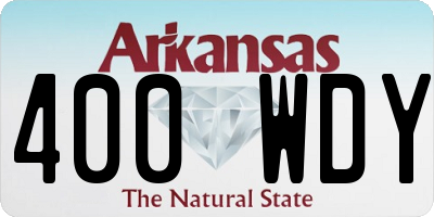 AR license plate 400WDY