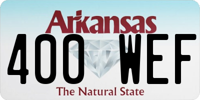 AR license plate 400WEF