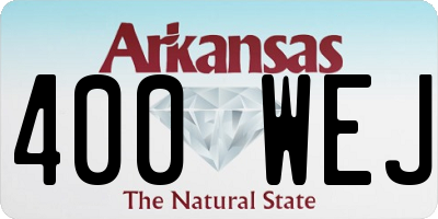 AR license plate 400WEJ