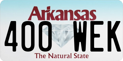 AR license plate 400WEK