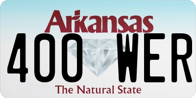 AR license plate 400WER