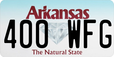 AR license plate 400WFG