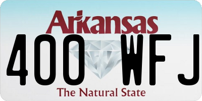 AR license plate 400WFJ