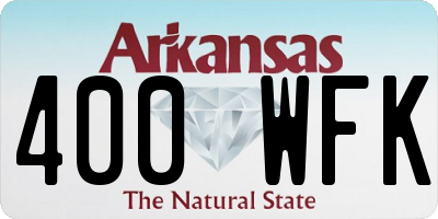 AR license plate 400WFK