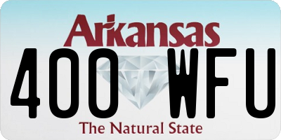 AR license plate 400WFU