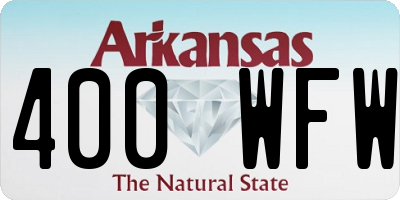 AR license plate 400WFW