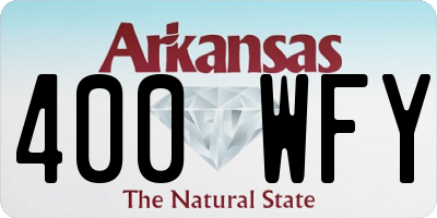 AR license plate 400WFY