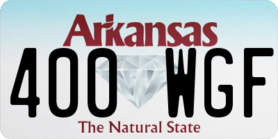 AR license plate 400WGF