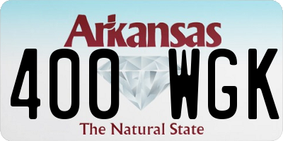 AR license plate 400WGK