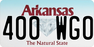 AR license plate 400WGO