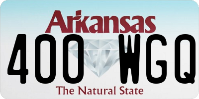AR license plate 400WGQ