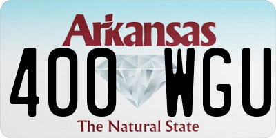 AR license plate 400WGU