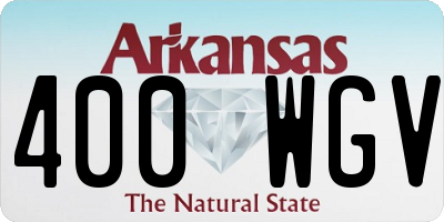 AR license plate 400WGV