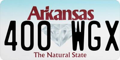 AR license plate 400WGX