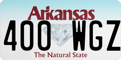 AR license plate 400WGZ