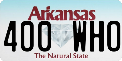 AR license plate 400WHO