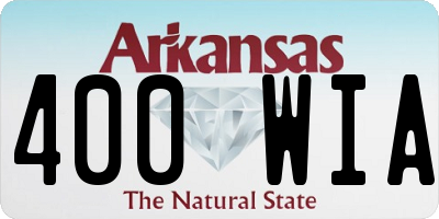 AR license plate 400WIA