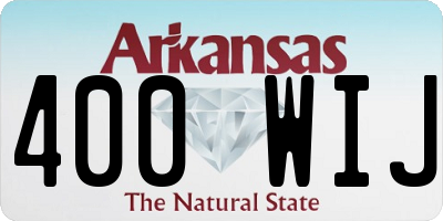 AR license plate 400WIJ