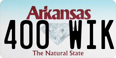 AR license plate 400WIK