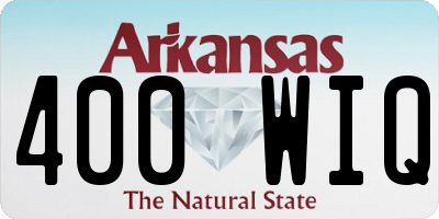 AR license plate 400WIQ