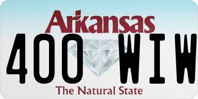 AR license plate 400WIW