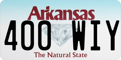 AR license plate 400WIY