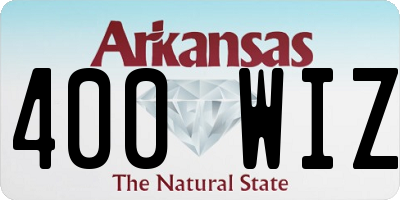 AR license plate 400WIZ