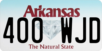 AR license plate 400WJD
