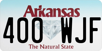 AR license plate 400WJF
