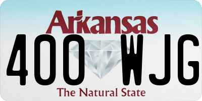 AR license plate 400WJG