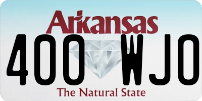 AR license plate 400WJO