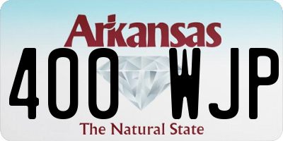 AR license plate 400WJP