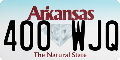 AR license plate 400WJQ