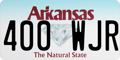AR license plate 400WJR